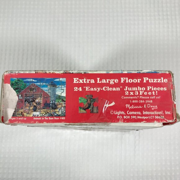 Melissa & Doug Animals in the Barn 24 Piece Floor Puzzle - Picture 3 of 3